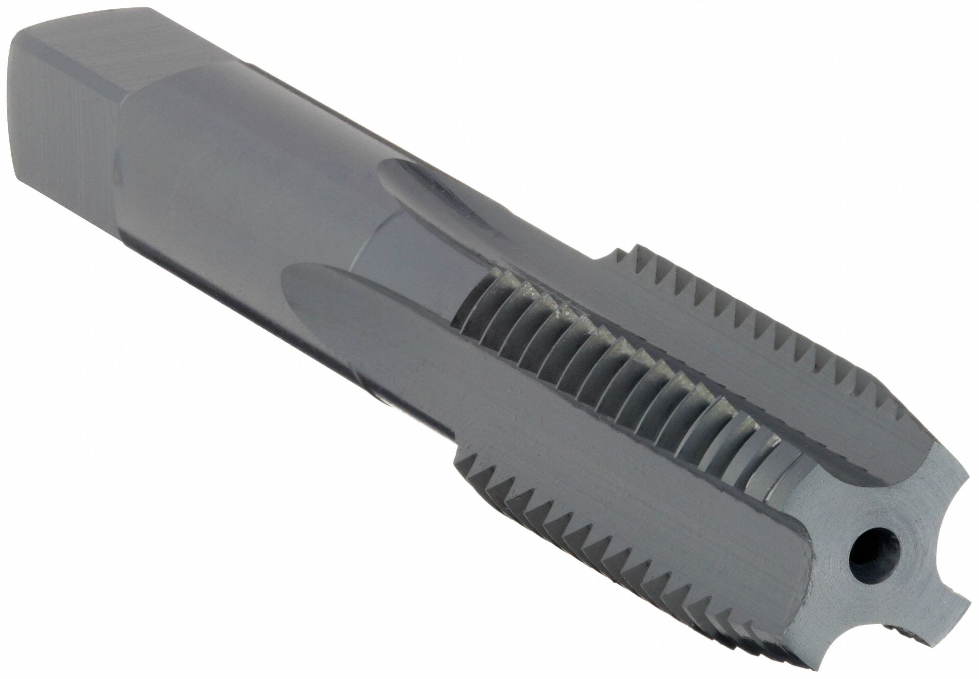 STRAIGHT FLUTE TAP, ⅜"-16 THREAD, ⅞ IN THREAD L, 2 29/32 IN L, PLUG, 4 FLUTES