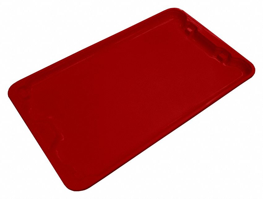 Lid: 24 1/4 in x 14 3/4 in, Red, Fiberglass, 2TU21/2TU22/4TH05