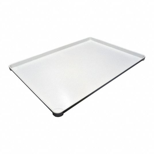 MOLDED FIBERGLASS Tray 40 in x 28 in x 1 1/2 in, White, Composite