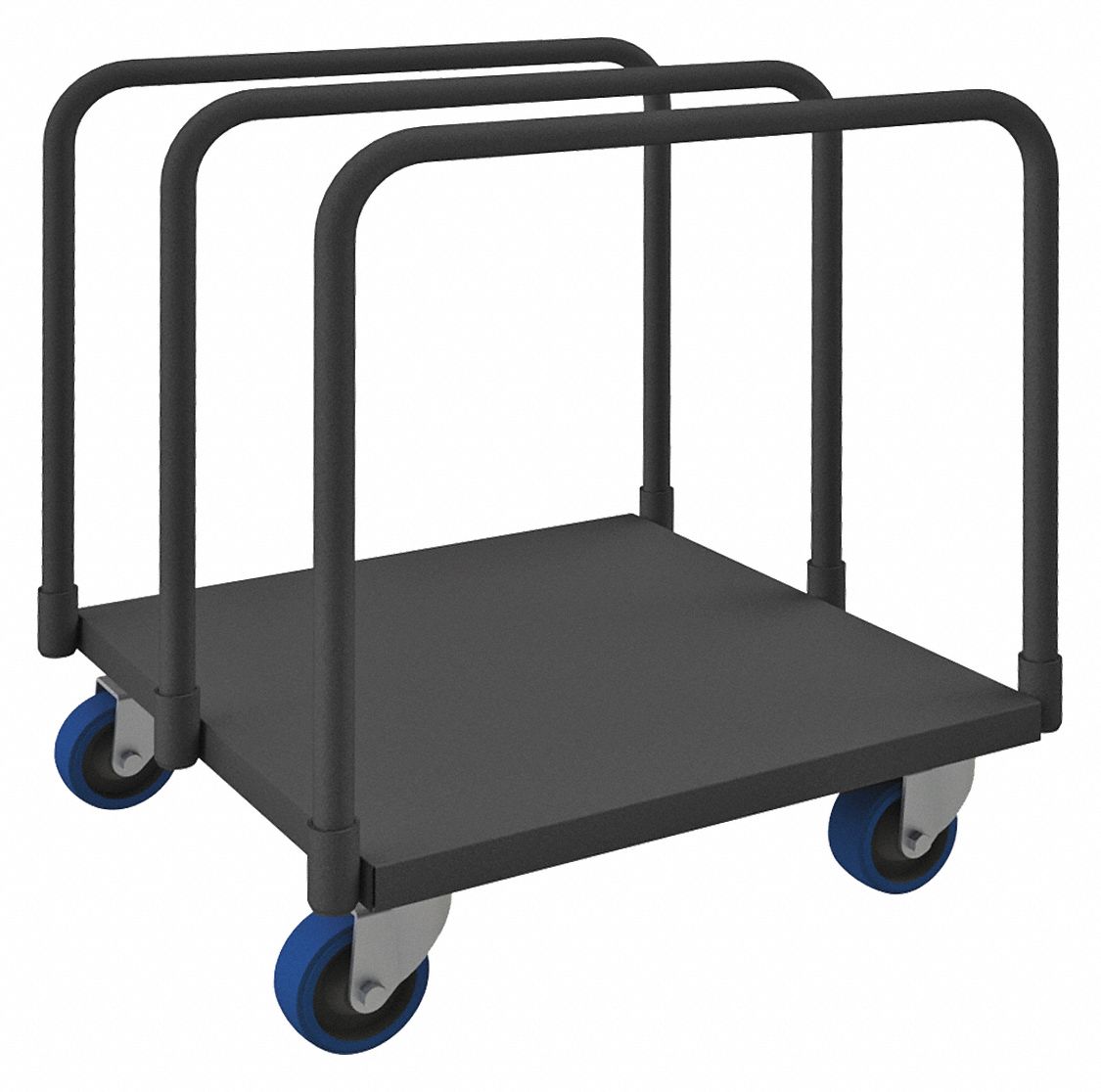 SINGLE-HEIGHT VERTICAL PANEL TRUCK WITH ADJUSTABLE RAILS, 2,000 LB LOAD CAPACITY