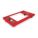 OPEN-DECK STEEL GENERAL PURPOSE DOLLY, 2,000 LB LOAD CAPACITY, SOLID IRON, RED