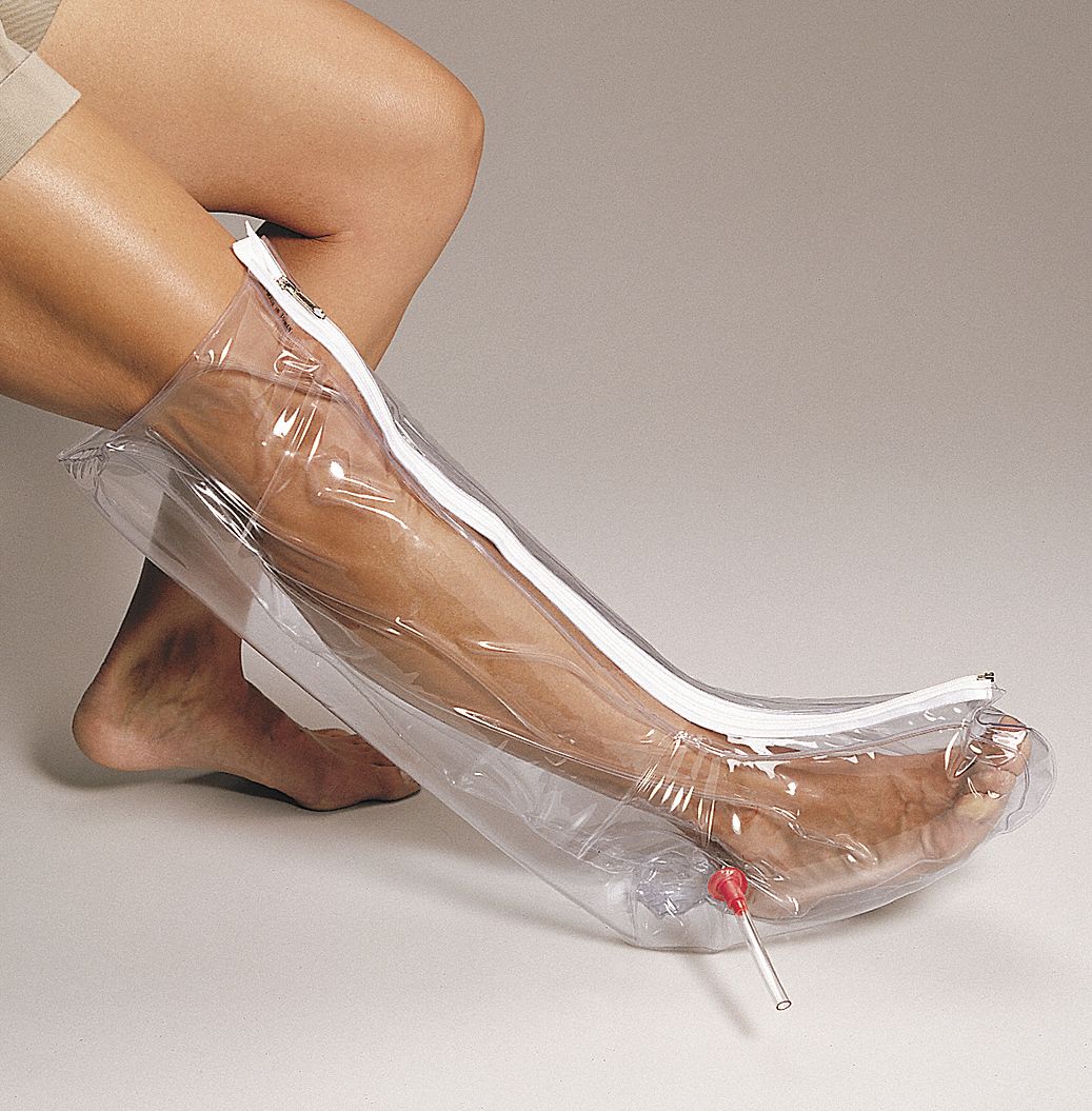 2TUV1 - Air Splint Half Leg Clear Plastic