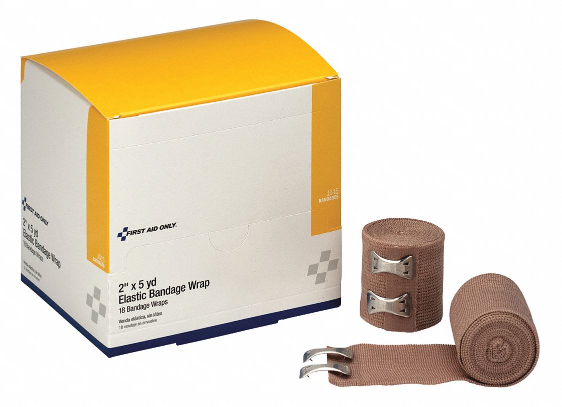 FIRST AID ONLY Elastic Bandage Wrap, Bulk, NonSterile, Elastic Fabric
