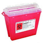 SHARPS CONTAINER,1-1/4 GAL.,ROTOR LID