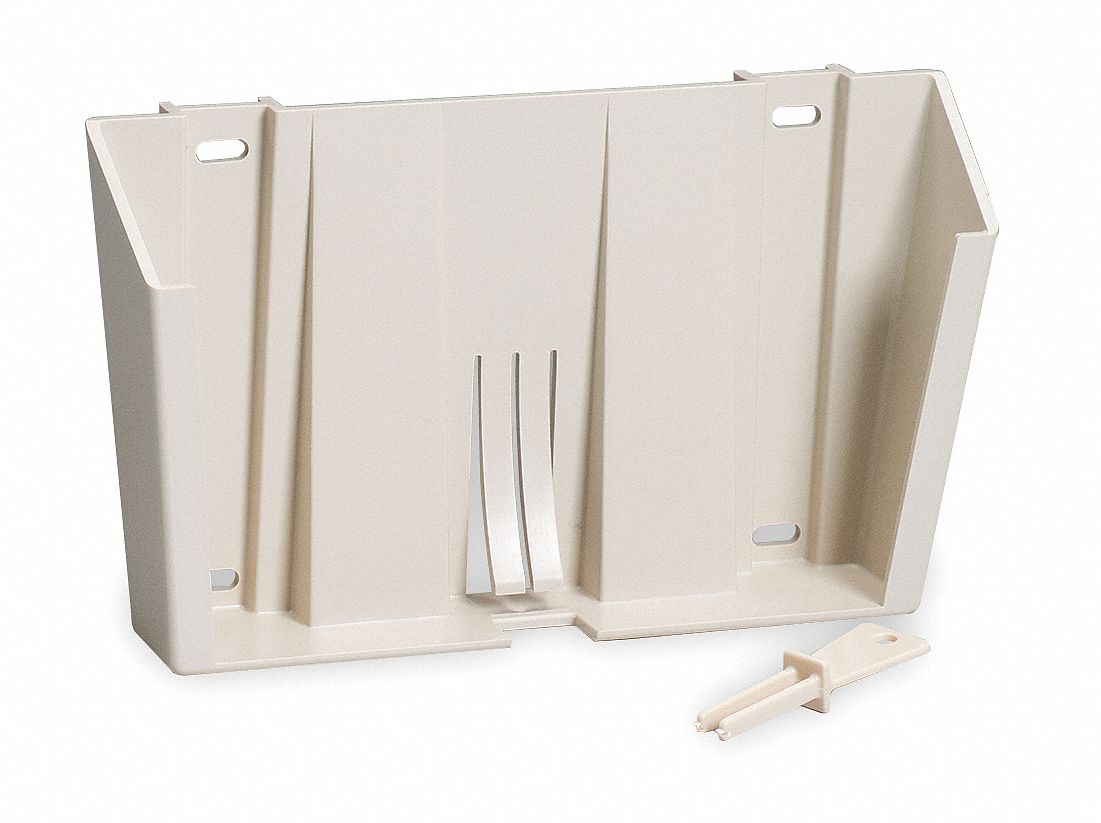 2TUX1 - Locking Wall Mount Bracket Plastic Beige