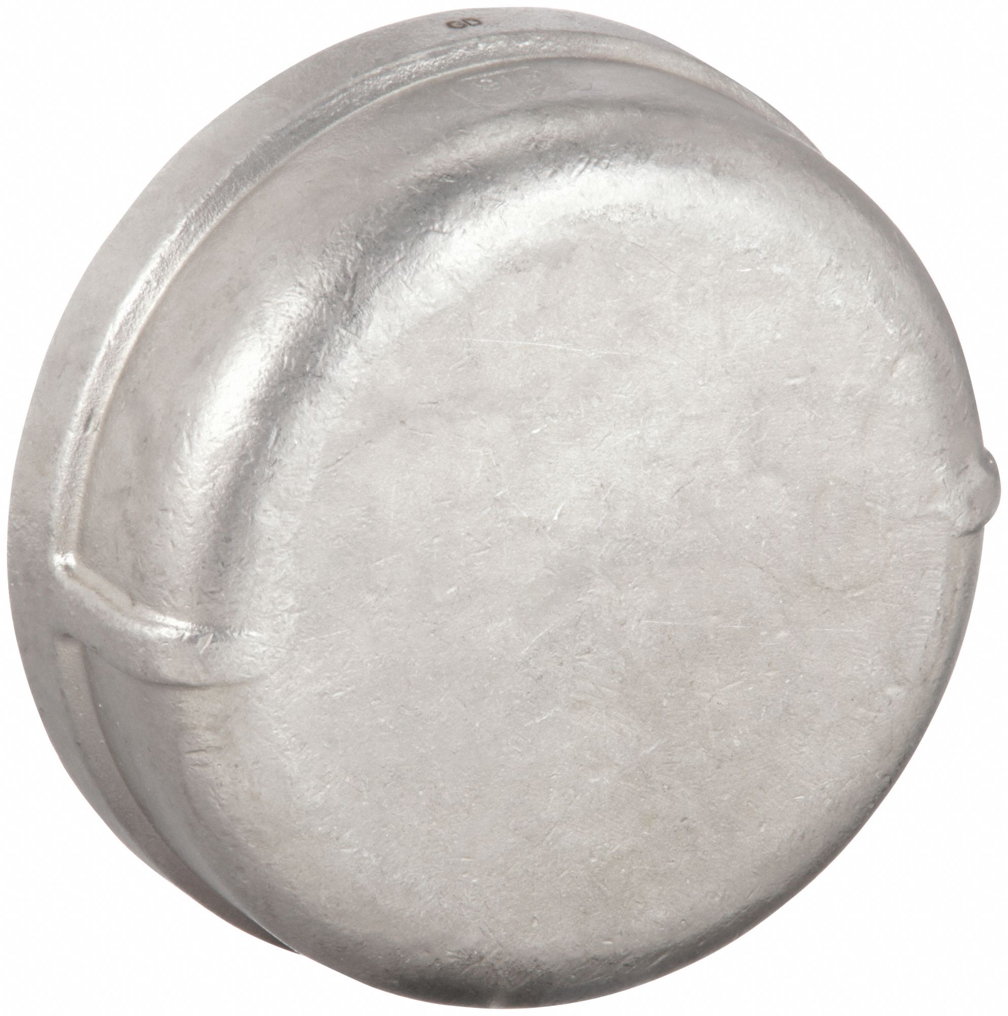ROUND CAP: 316L STAINLESS STEEL, 4 IN FITTING, FEMALE NPT, CLASS 150, 51.9 MM OVERALL LG