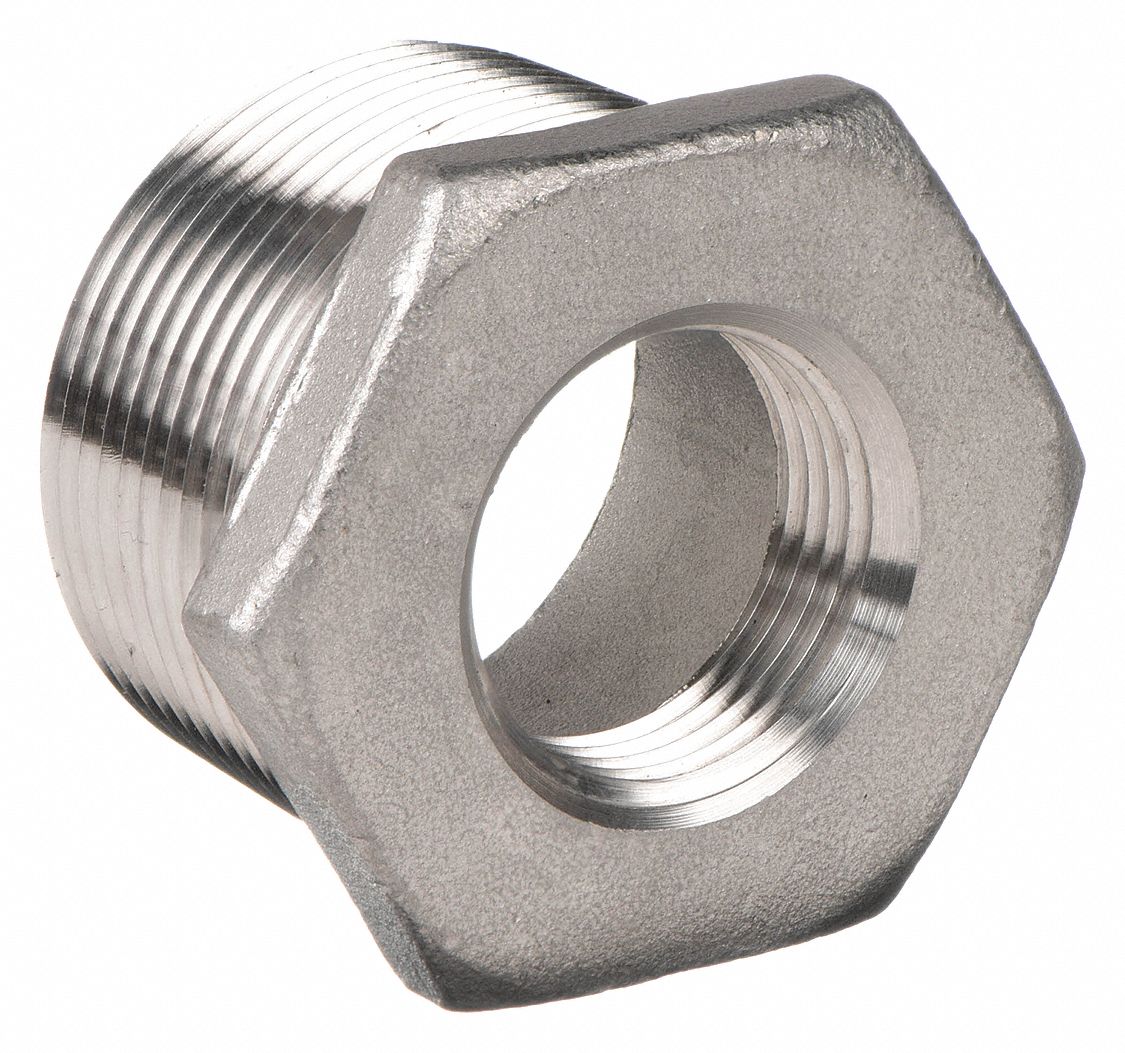 RACC HEX,2 X 1 PO,FILETE,AI 316