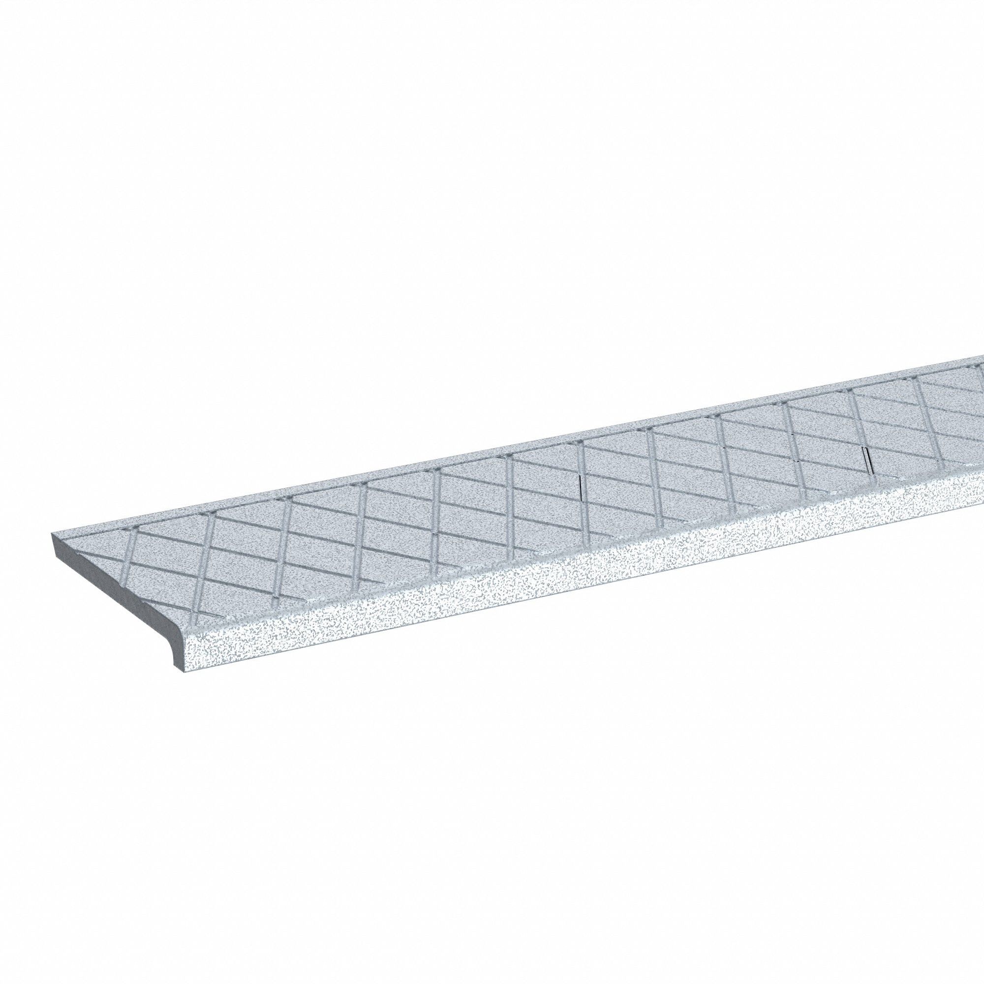 4 Inch Two-Color Double Cavity Aluminum Stair Tread