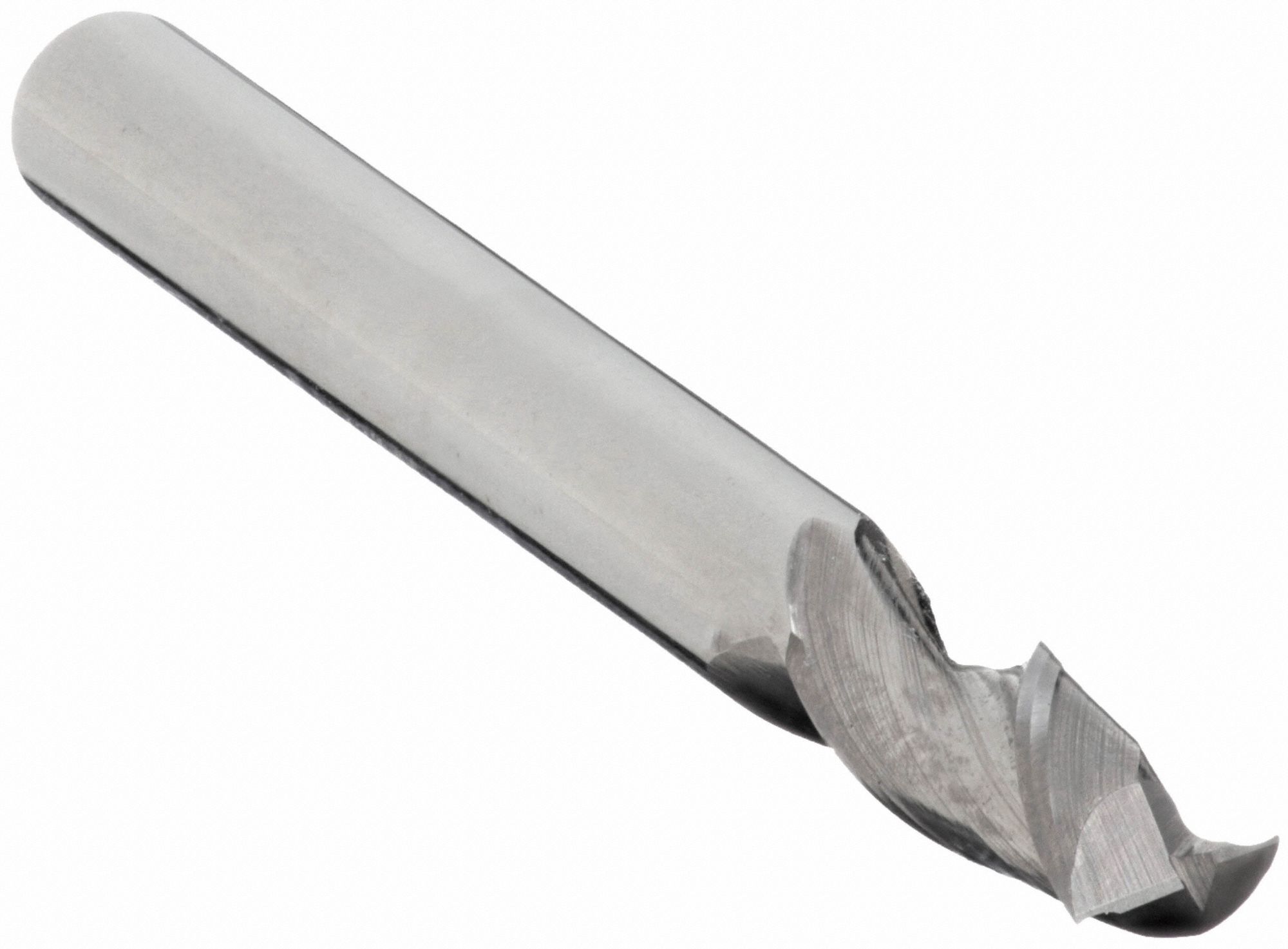 SQUARE END MILL, CENTRE CUTTING, 2 FLUTES, ⅛ IN MILLING DIAMETER, ⅜ IN CUT, CARBIDE