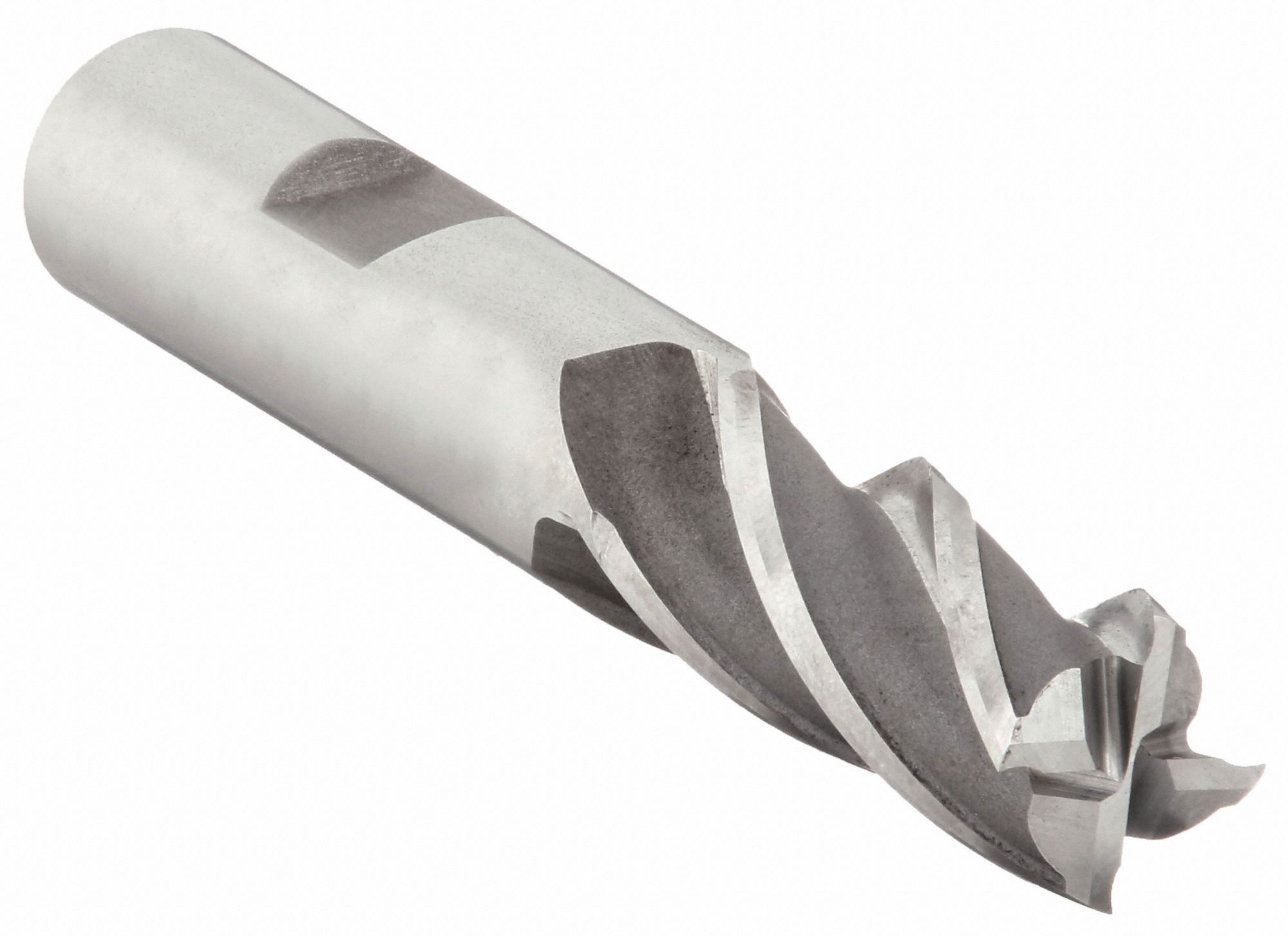 SQUARE END MILL, BRIGHT/UNCOATED FINISH, CENTRE CUTTING, 4 FLUTES, ½ IN MILLING DIA