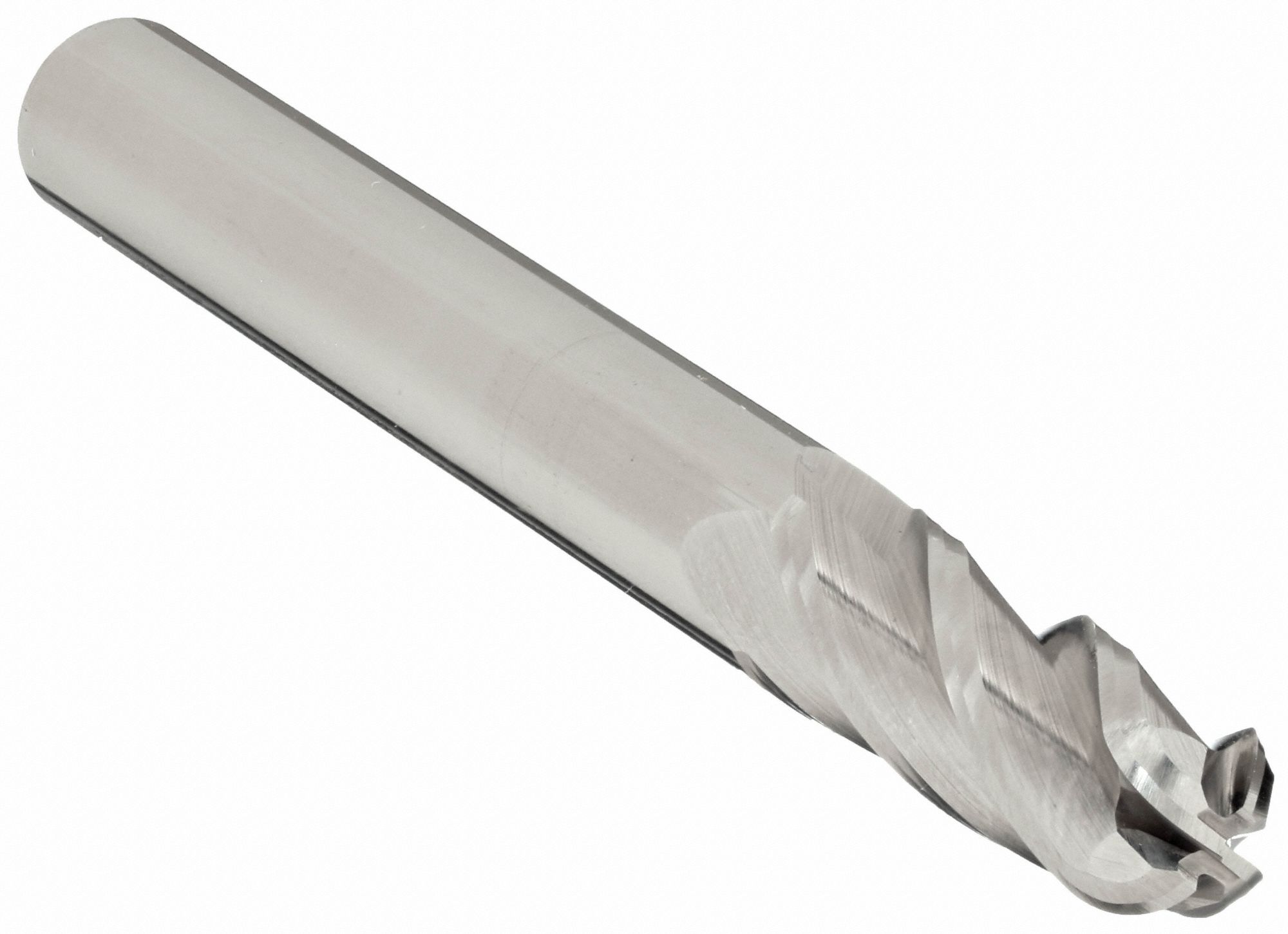 Ball End Mill: Carbide, 4 Flute, 1/16" Mill Dia, 3/16" LOC, 1-1/2" OAL, List 404BN