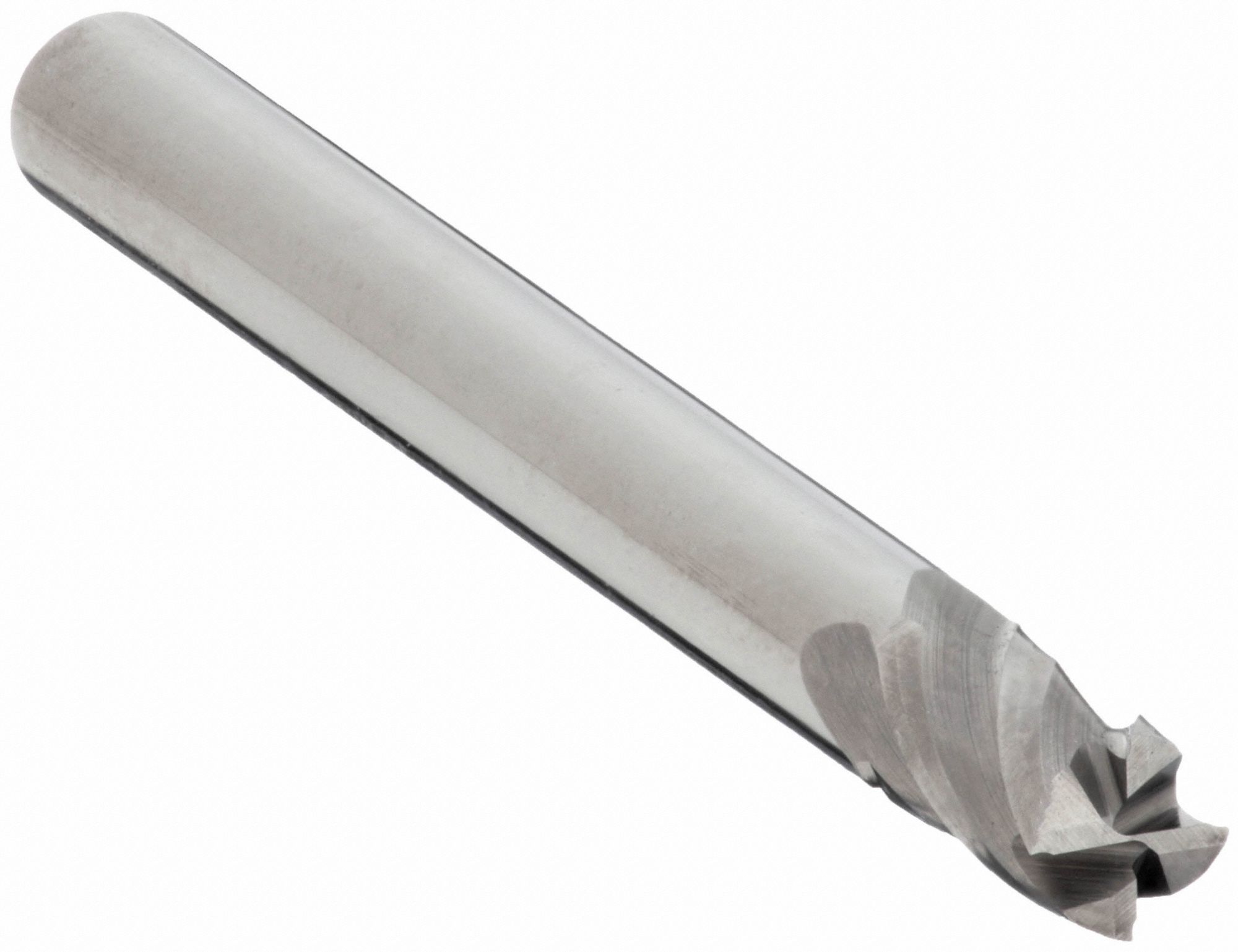 SQUARE END MILL, CENTRE CUTTING, 4 FLUTES, ⅛ IN MILLING DIAMETER, ¼ IN CUT