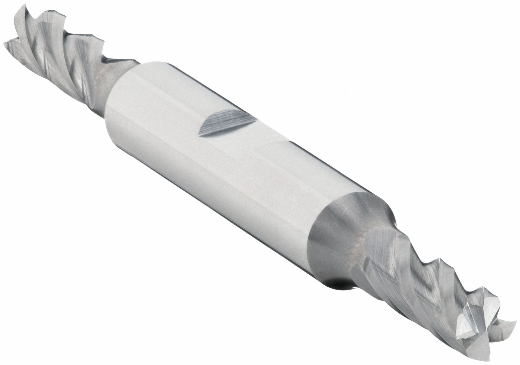 Square End Mill: Carbide, Double End, 4 Flute, 1/4" Mill Dia, 5/8" LOC, 3-3/8" OAL