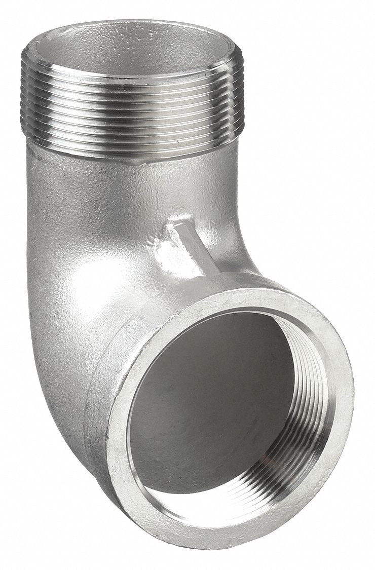 90 °  STREET ELBOW: 316 STAINLESS STEEL, ⅛ IN X ⅛ IN FITTING, MALE NPT X FEMALE NPT