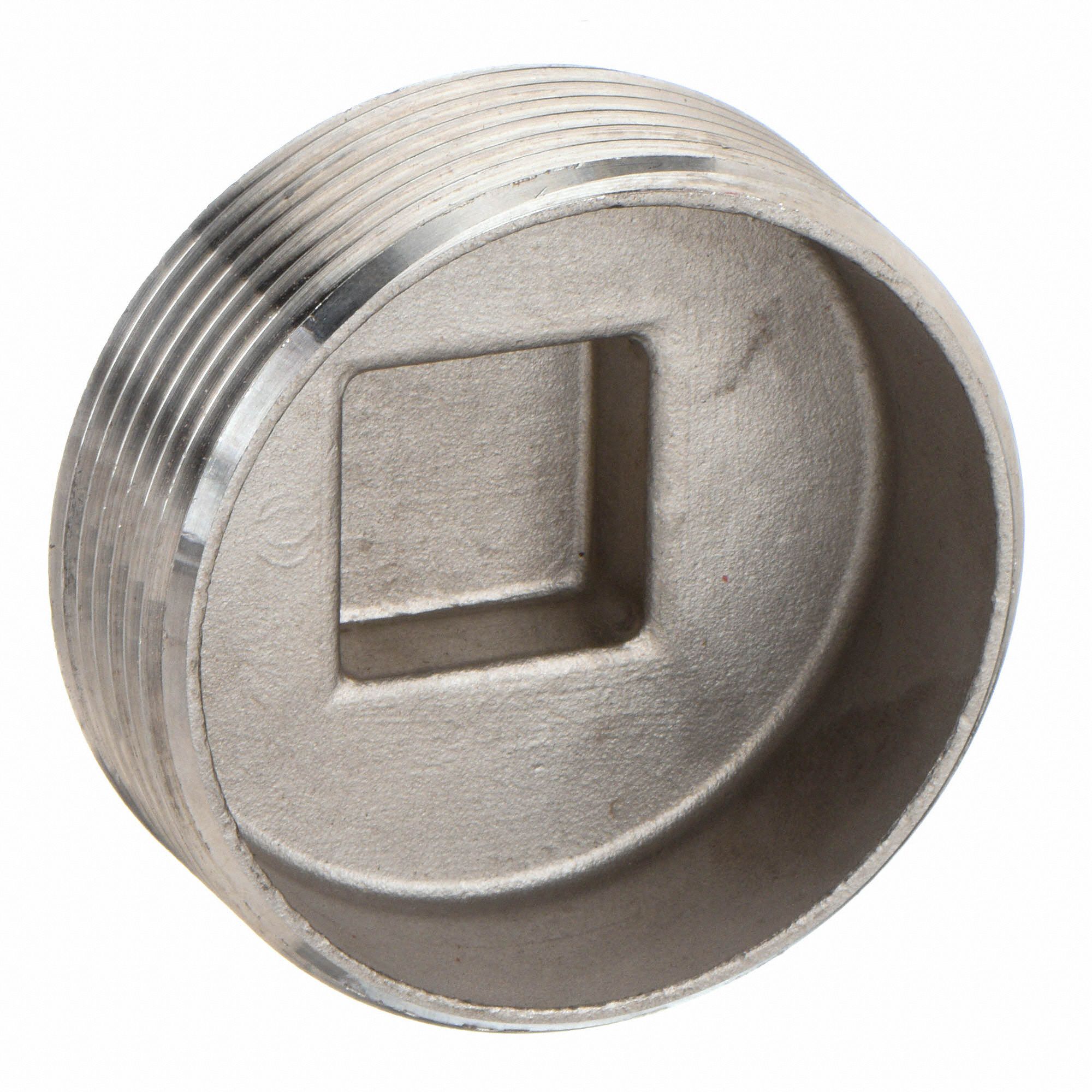 Grainger Approved 316 Stainless Steel Square Head Plug Mnpt 2 12 In