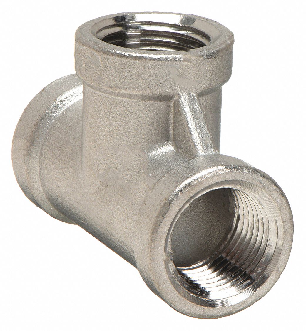 TE,3/8 PO,FILETE,ACIER INOX 316