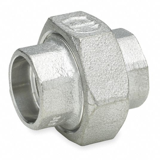 Union: 316 Stainless Steel, 3/8 in x 3/8 in Fitting Pipe Size, Female x  Female, Class 3000