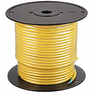 PORTABLE CORD, 3 CONDUCTORS, 16 AWG WIRE SIZE, PVC, YELLOW, 250 FT L, 300 VOLT PORTABLE CORD, 3 CONDUCTORS, 16 AWG WIRE SIZE, PVC, YELLOW, 250 FT L, 300 VOLT