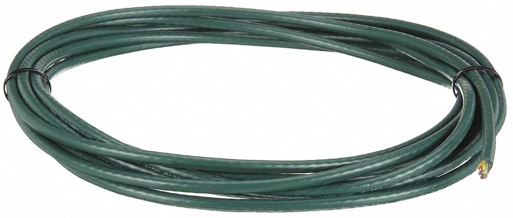 CONTROL CABLE, CF5, PVC JACKET, GREEN, 5 CONDUCTORS, 16 AWG, UNSHIELDED, 4 X OD, 100 FT