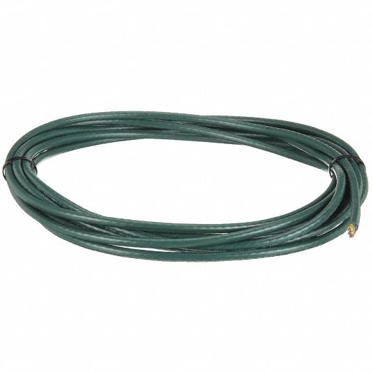 CHAINFLEX Control Cable: CF5, PVC Jacket, Green, 5 Conductors, 18 AWG,  Unshielded, 4 x OD, 25 ft