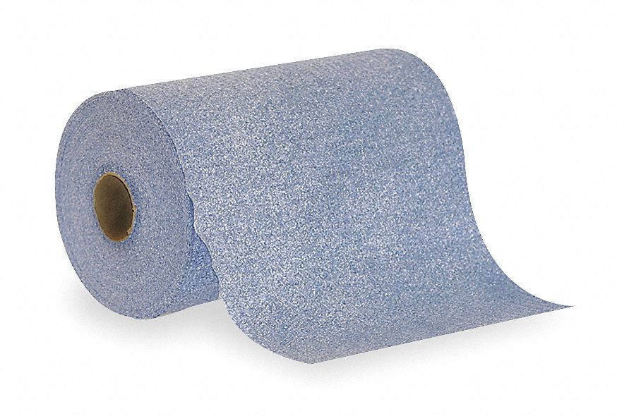 Shop Towel Roll, 9 in, Blue, PK 12 Grainger