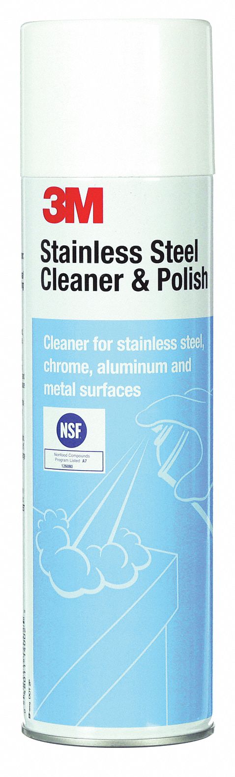 3M™ Stainless Steel Cleaner and Polish, 21 oz Aerosol - Mass Technologies -  3M Authorised Distributor