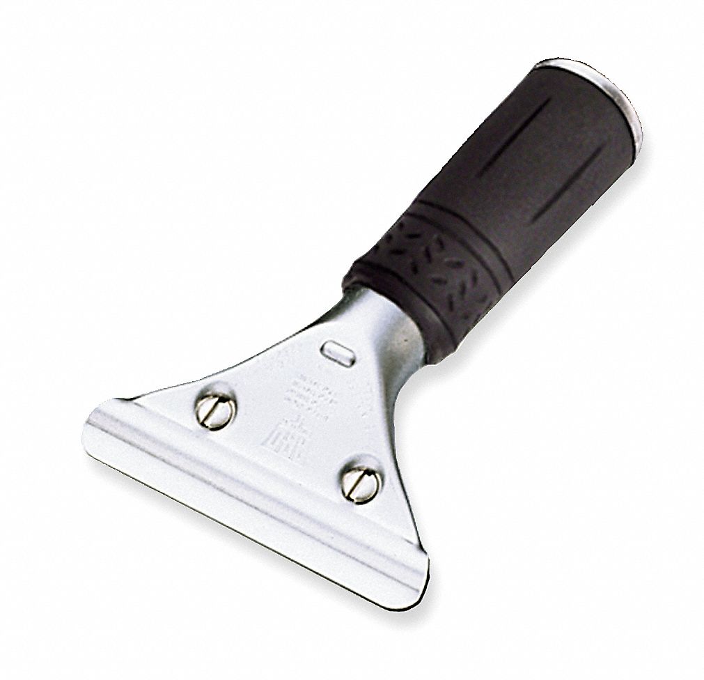 Squeegee Handle, Silver/Black Grainger