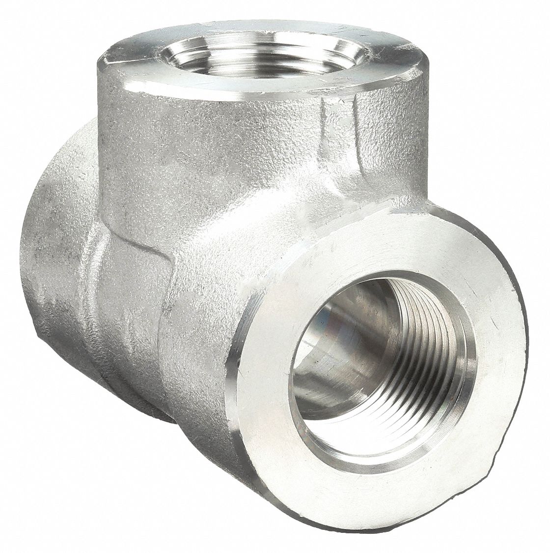 TEE: 316 STAINLESS STEEL, ¼ IN X ¼ IN X ¼ IN FITTING PIPE SIZE, CLASS 3000