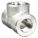 TEE: 316 STAINLESS STEEL, ¼ IN X ¼ IN X ¼ IN FITTING PIPE SIZE, CLASS 3000