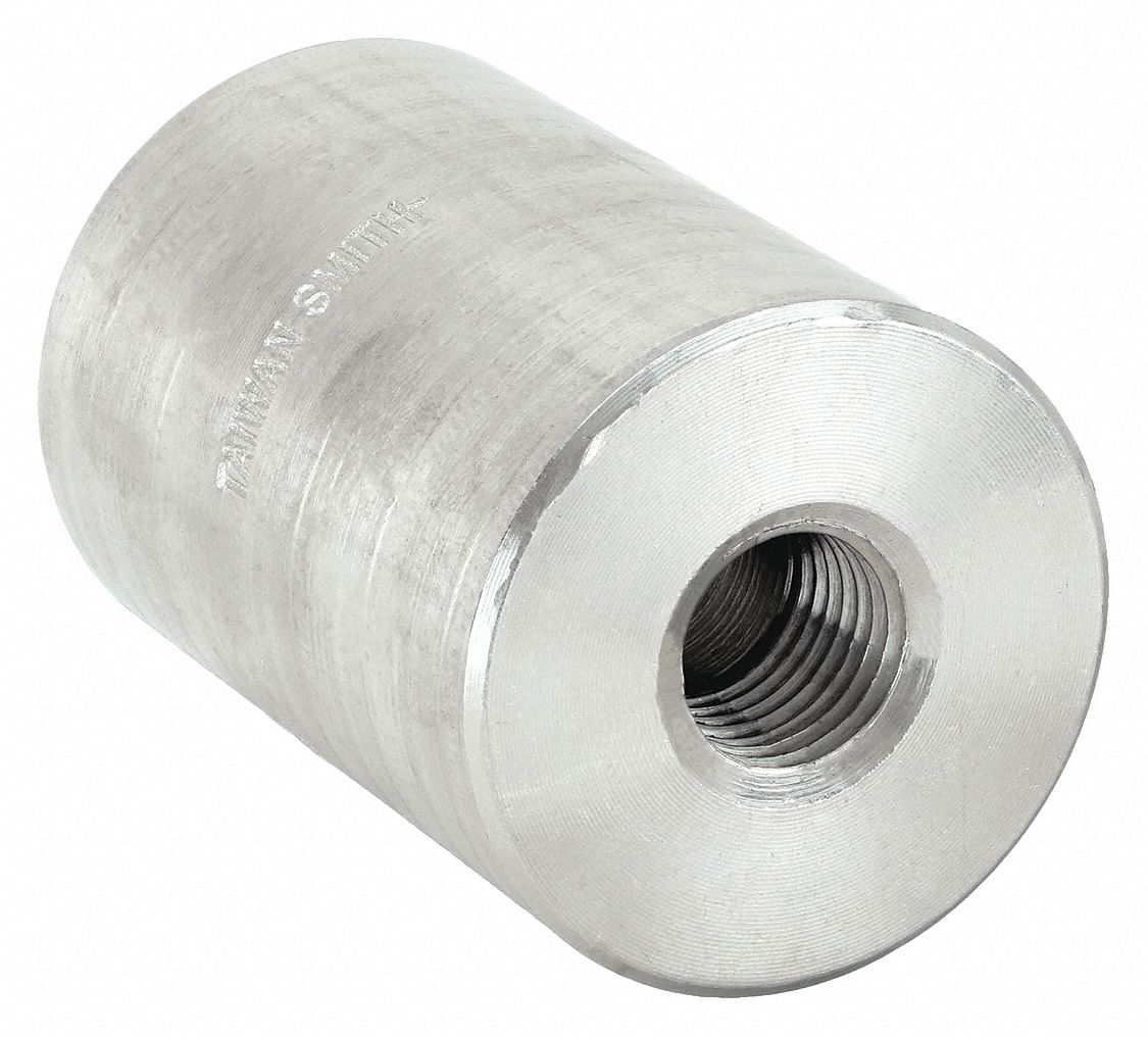 Reducing Coupling: 304 Stainless Steel, 1/4 in x 1/8 in Fitting Pipe Size, Female NPT x Female NPT