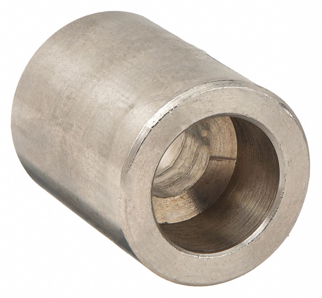 Coupling: 304 Stainless Steel, 1/4 in x 1/4 in Fitting Pipe Size, Female x Female, Class 3000