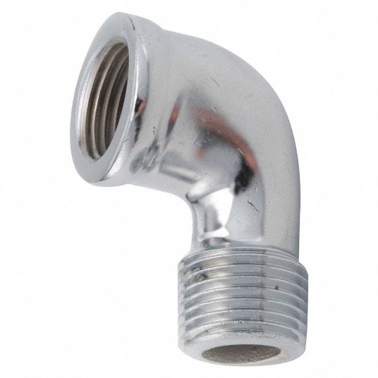 Grainger Approved Chrome Plated Brass Street Elbow 90 Degrees Fnpt X Mnpt 38 In Pipe Size 1 