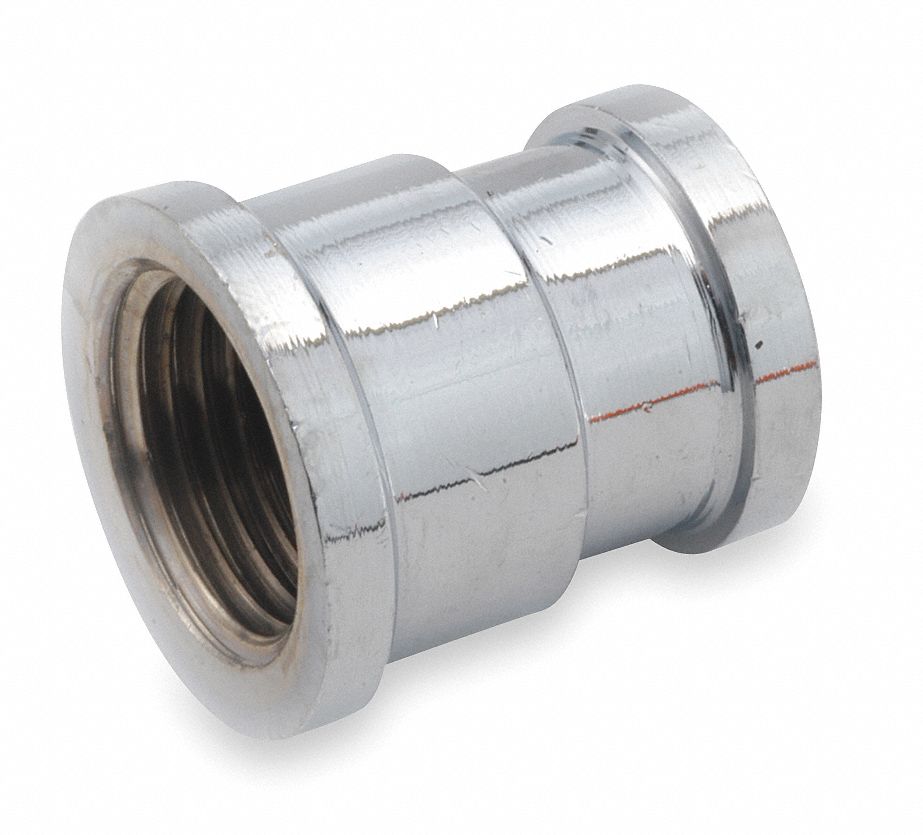 Grainger Approved Chrome Plated Brass Reducing Coupling Fnpt 3 4 In X 1 2 In Pipe Size 1 Ea 2uen4 18 Grainger