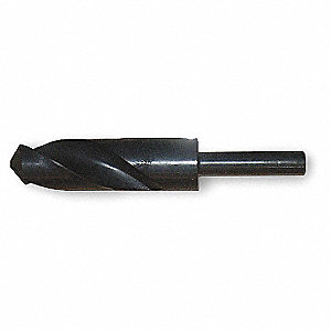 1-3/8'' x 1/2" Reduce Shank HSS Silver Deming Drill Bit 118 Degree 2 Flutes 