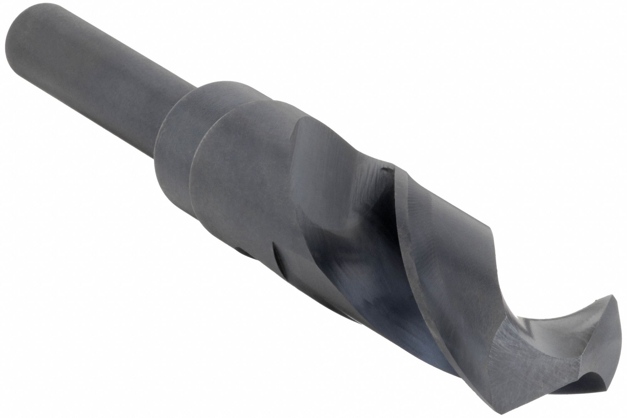 REDUCED SHANK DRILL BIT, 47/64 IN DRILL BIT SIZE, 3⅛ IN FLUTE L, 6 IN L, HSS, 118 °