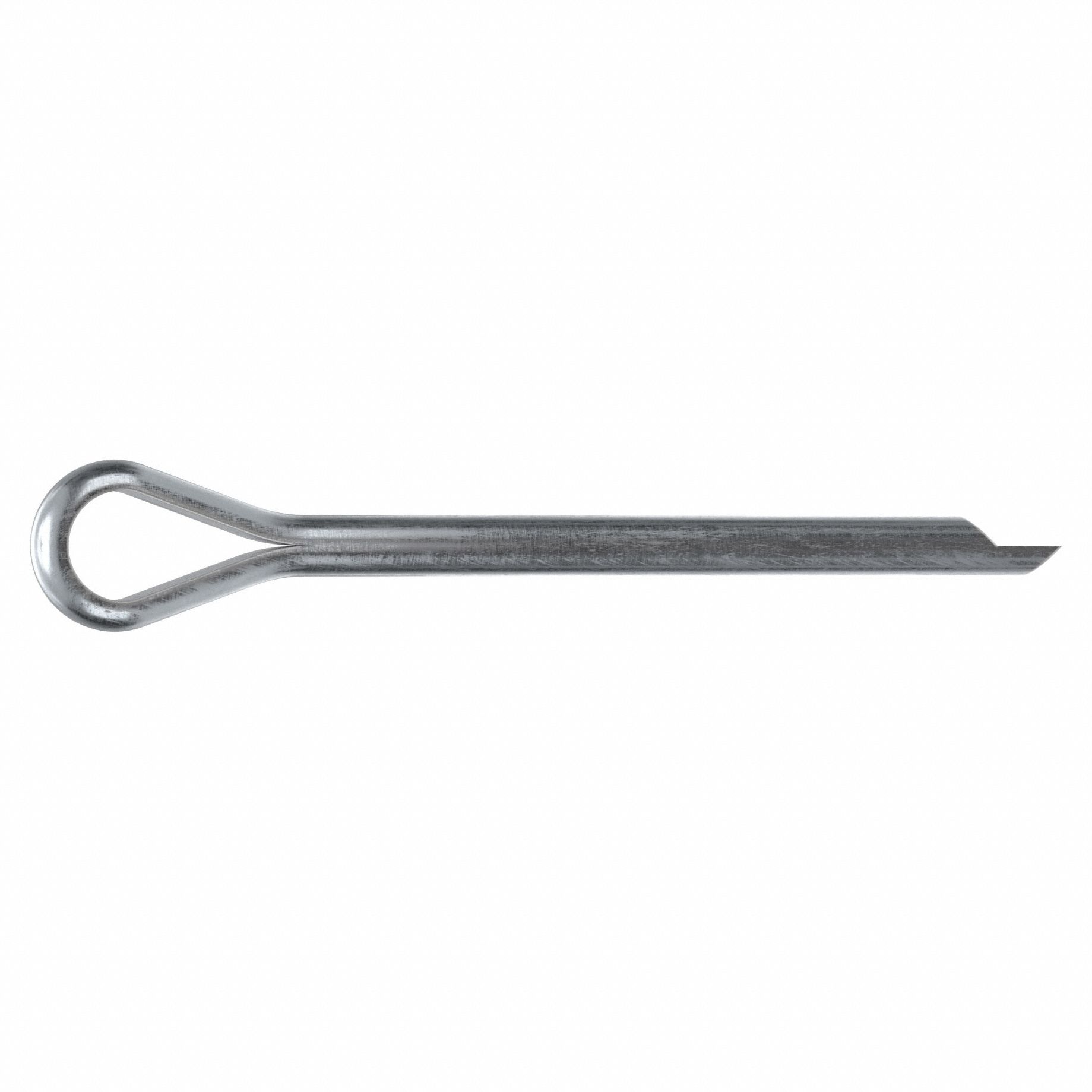 Cotter Pin, 1/16 in dia, 3/4 in L, PK1000: Extended Prong, Inch, 1/16 in Pin Dia, Steel, 1, 000 PK