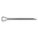 COTTER PIN, 1/16 IN DIAMETER, 1½ IN L, EXTENDED PRONG, INCH, STEEL, 100 PK