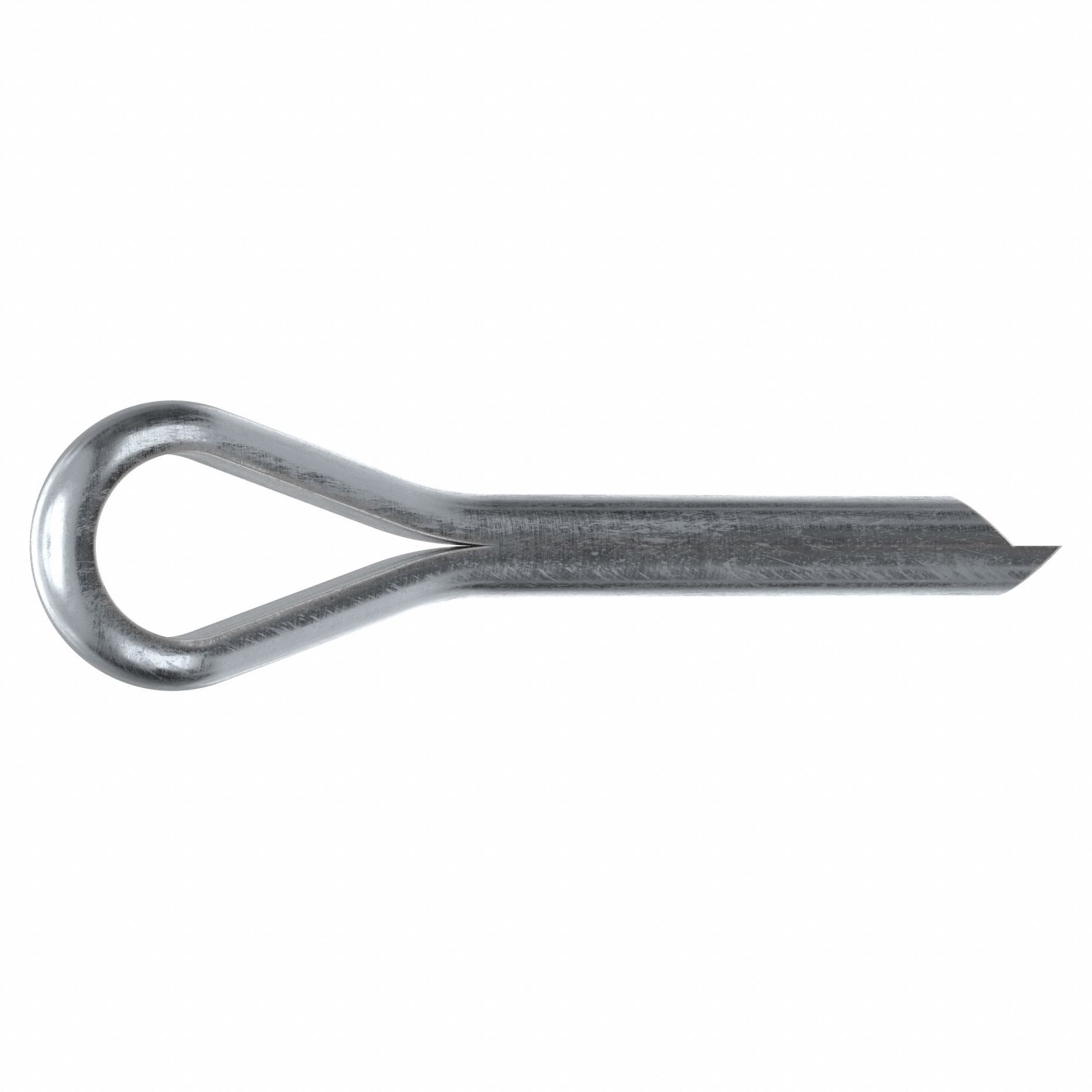 Cotter Pin, 3/32 in dia, 1/2 in L, PK100: Extended Prong, Inch, 3/32 in Pin Dia, Steel, 100 PK