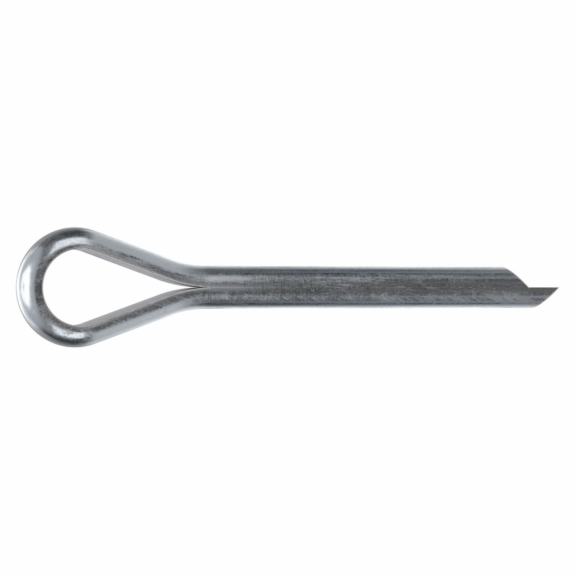 Cotter Pin, 1/8 in dia, 1 in L, PK100: Extended Prong, Inch, 1/8 in Pin Dia, 1 in Shank Lg, 100 PK