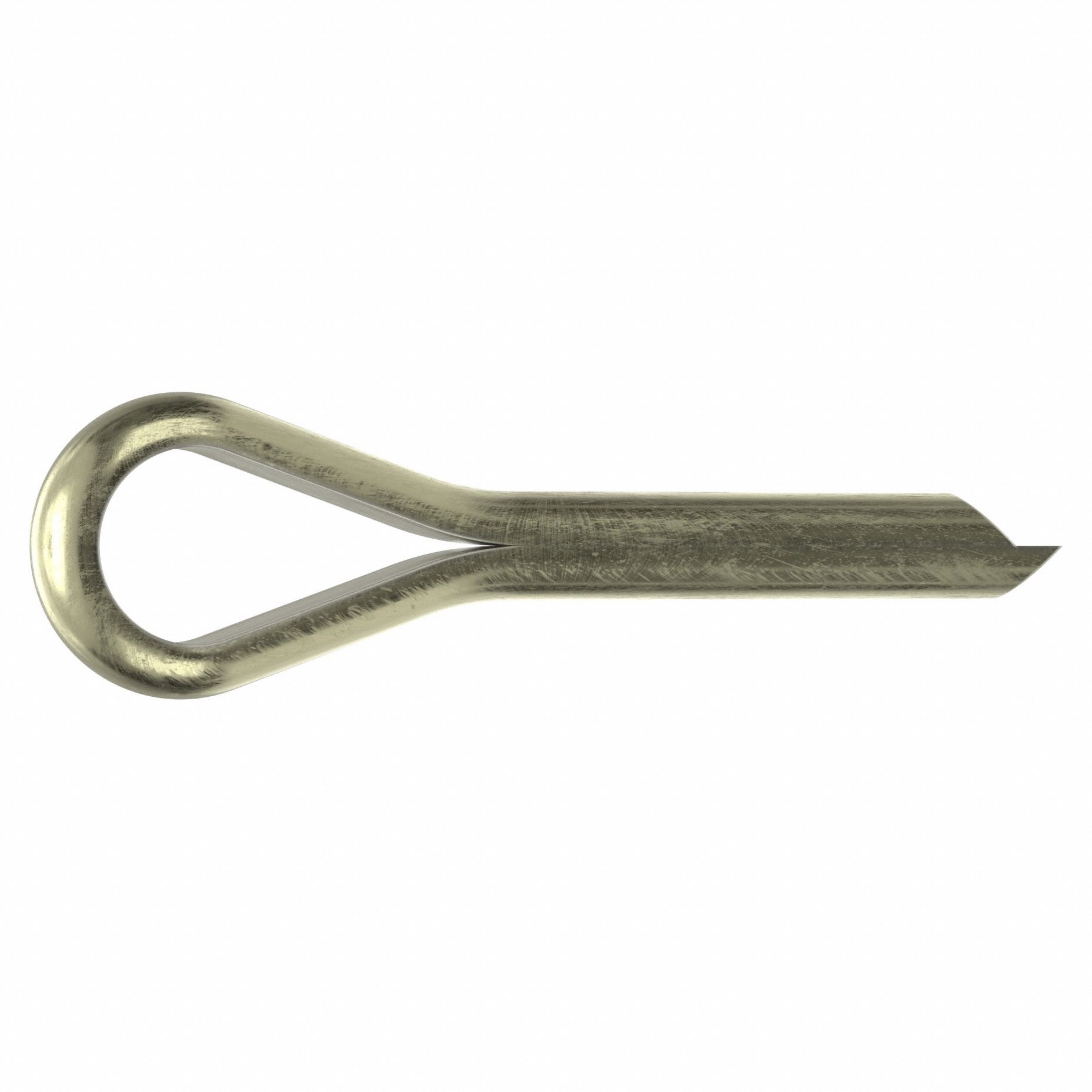 Cotter Pin, 0.25 in dia, 1 1/2 in L, PK25: Extended Prong, Inch, 1/4 in Pin Dia, Brass, Ungraded, 25 PK