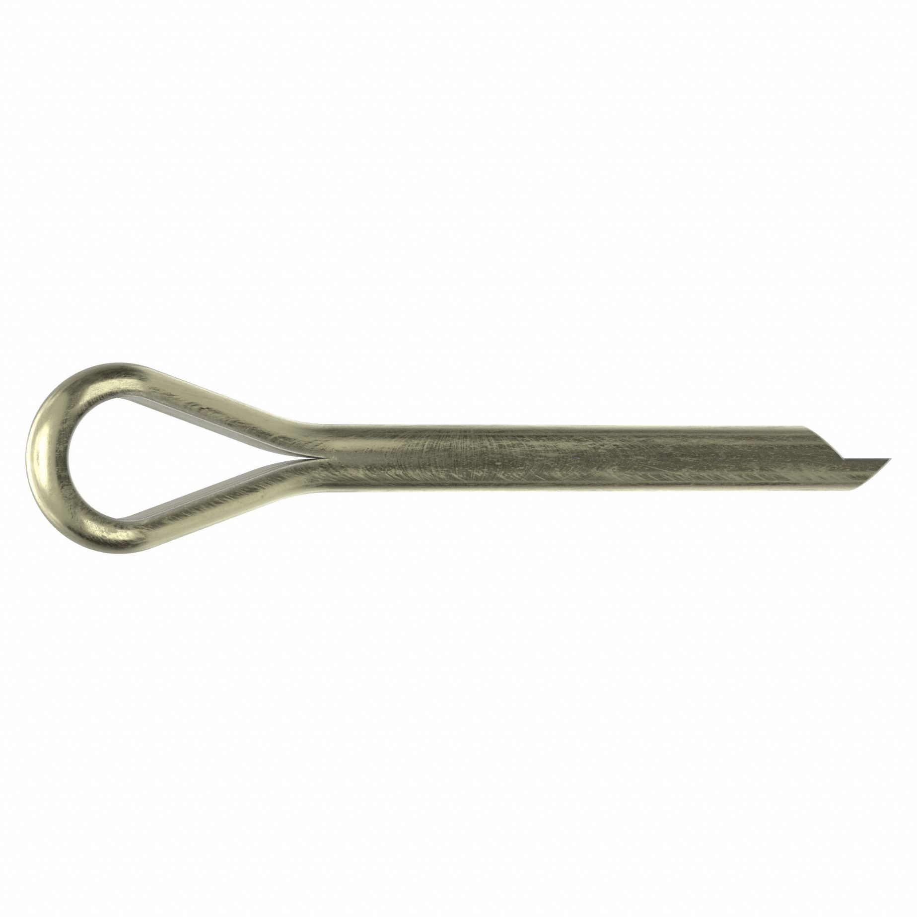 Cotter Pin, 5/16 in dia, 2 1/2 in L, PK25: Extended Prong, Inch, 5/16 in Pin Dia, Brass, Plain, 25 PK