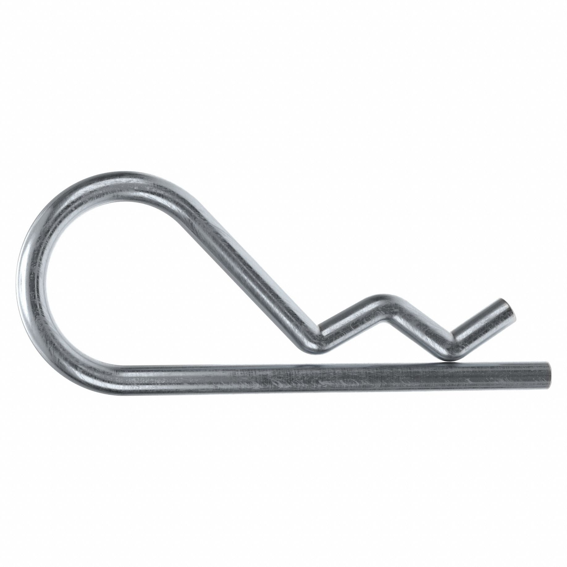 Cotter Pin, 0.054 in dia, 0.875 in L, PK25: Bridge, Inch, 3/64 in Pin Dia, 7/8 in Shank Lg, 25 PK