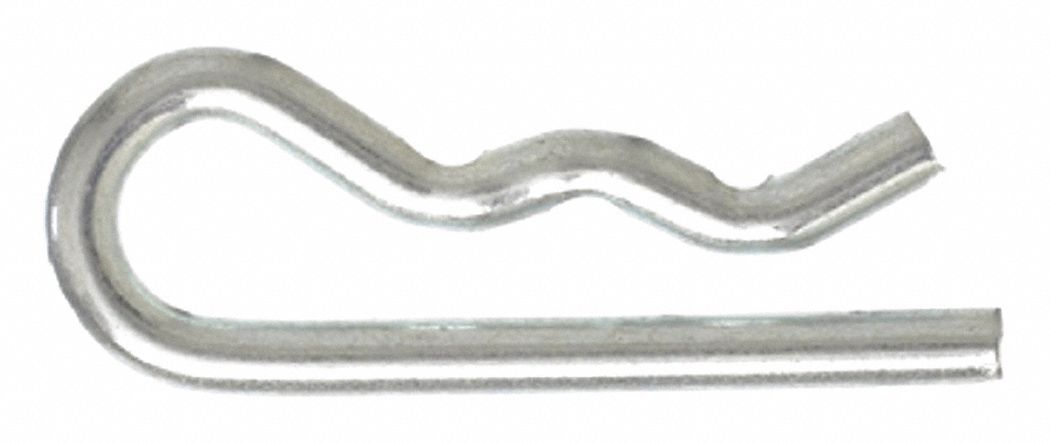 Cotter Pin, 3/32 in dia, 1.125 in L, PK25: Bridge, Inch, 3/32 in Pin Dia, 1 1/8 in Shank Lg, 25 PK
