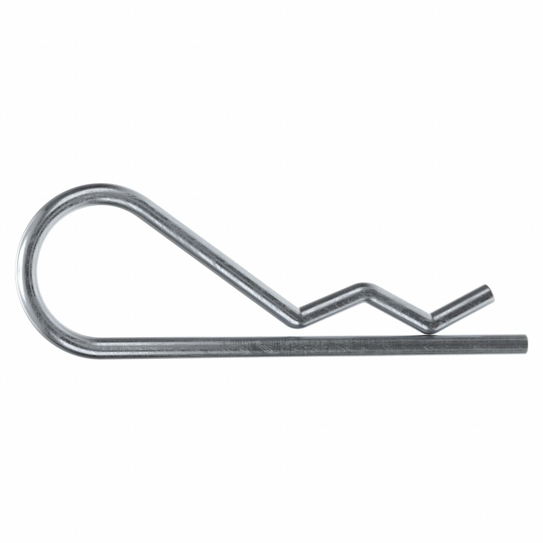 Cotter Pin, 0.125 in dia, 3.125 in L, PK10: Bridge, Inch, 1/8 in Pin Dia, 3 1/8 in Shank Lg, 10 PK