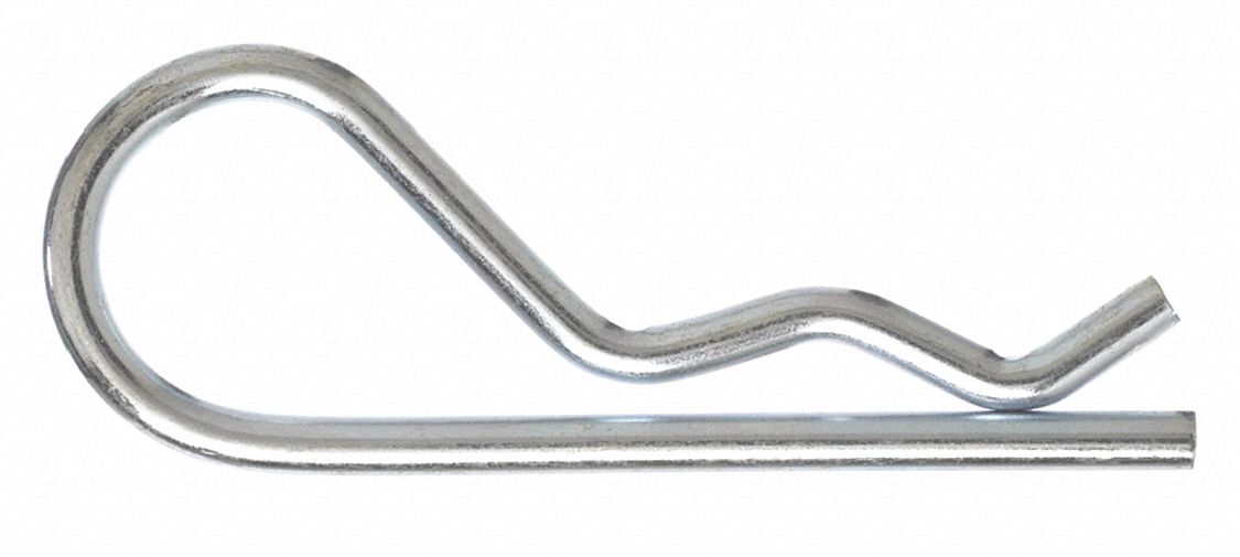 GRAINGER APPROVED Steel Hairpin Cotter Pin, 2-15/16