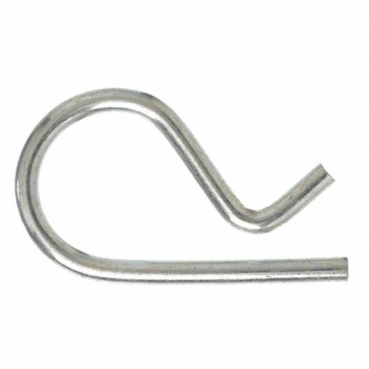 GRAINGER APPROVED Cotter Pin, Hairpin, Steel, Zinc Plated, 11/64 in Pin ...