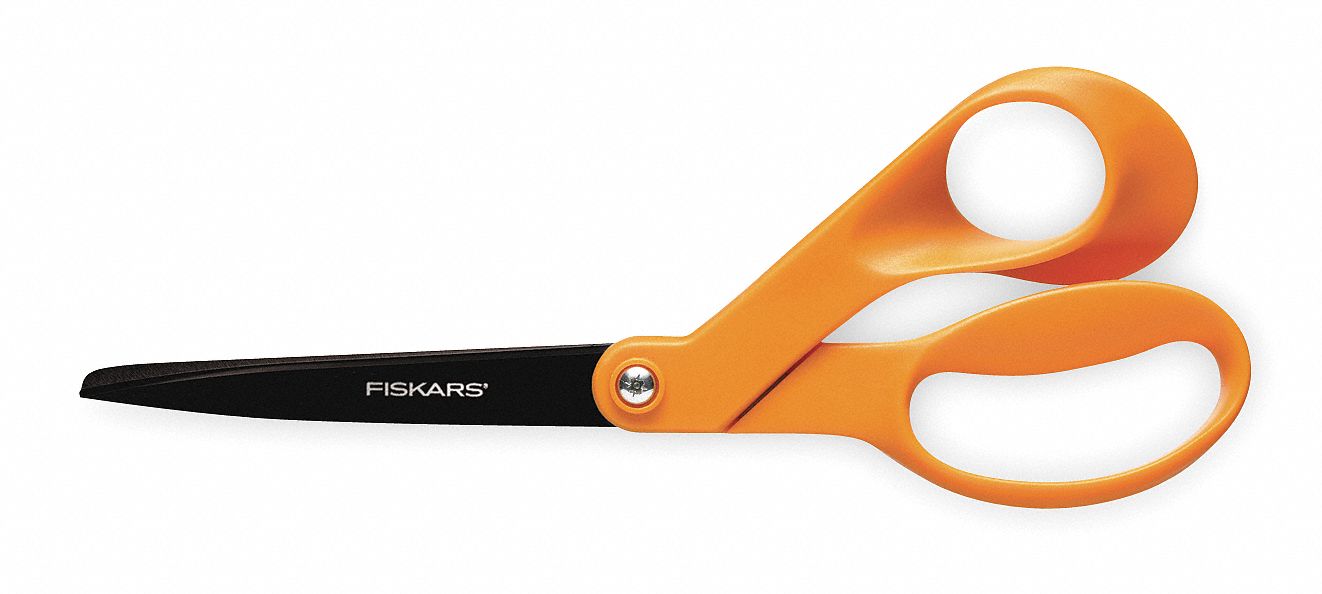 FISKARS Scissor, Stainless Steel with Non-Stick Coating, Length of Cut ...