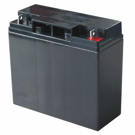 GRAINGER APPROVED 12V DC, Sealed Lead Acid Battery, 17 Ah, Tab with ...