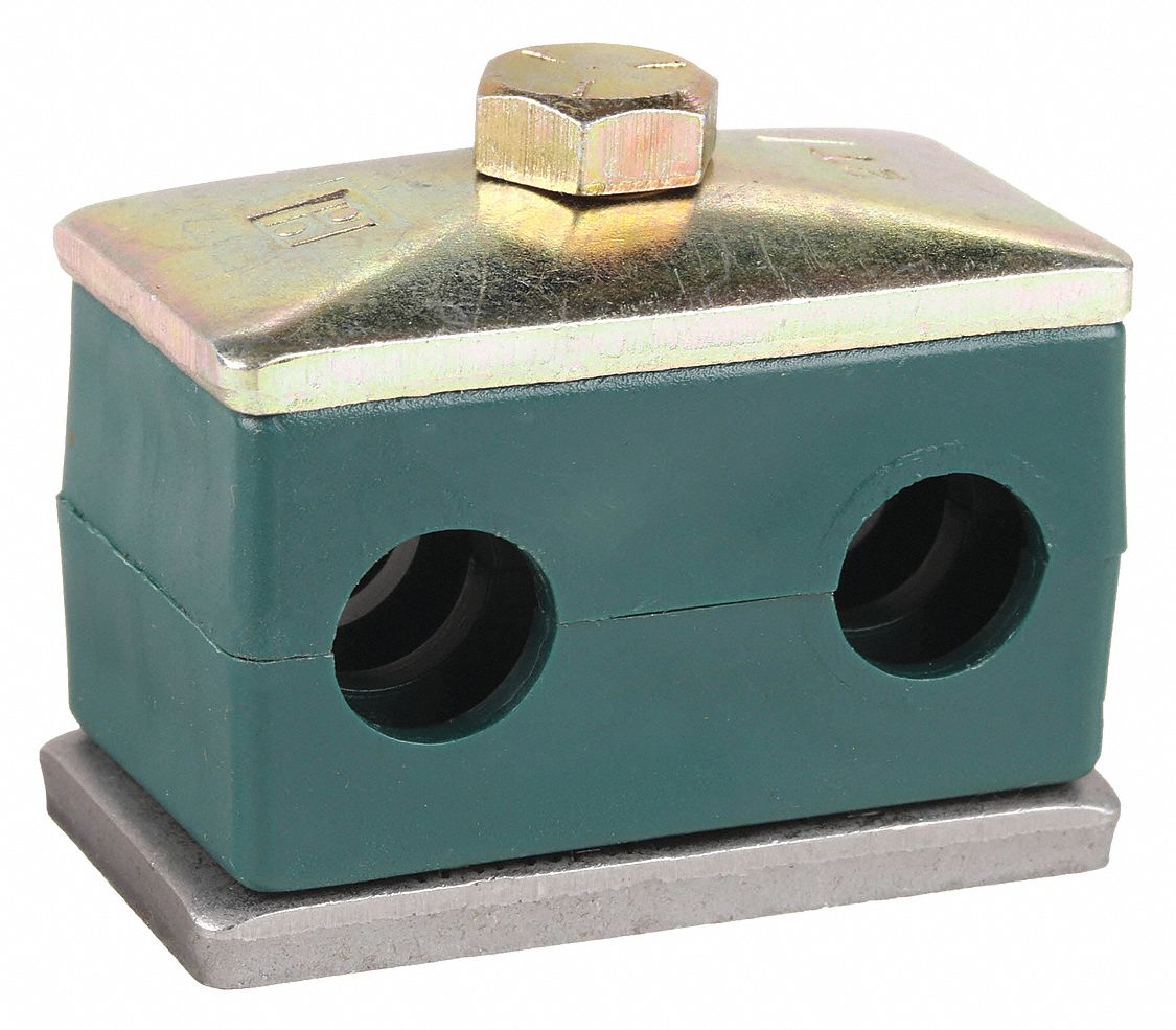 ZSI Beta Clamp Assembly Twin, 3/8 in Tube Size, Steel 2UKT1T1006S