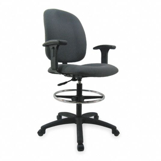 Drafting Chair, Adjustable Arm Style - Grainger